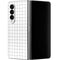 White Grid Galaxy Z Fold4 5G Skin
